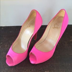 Christian Louboutin hot pink heels size 36